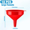 Honeydak 18 Pieces Multi-Purpose Plastic Funnels 4.7 Inch Wide Mouth