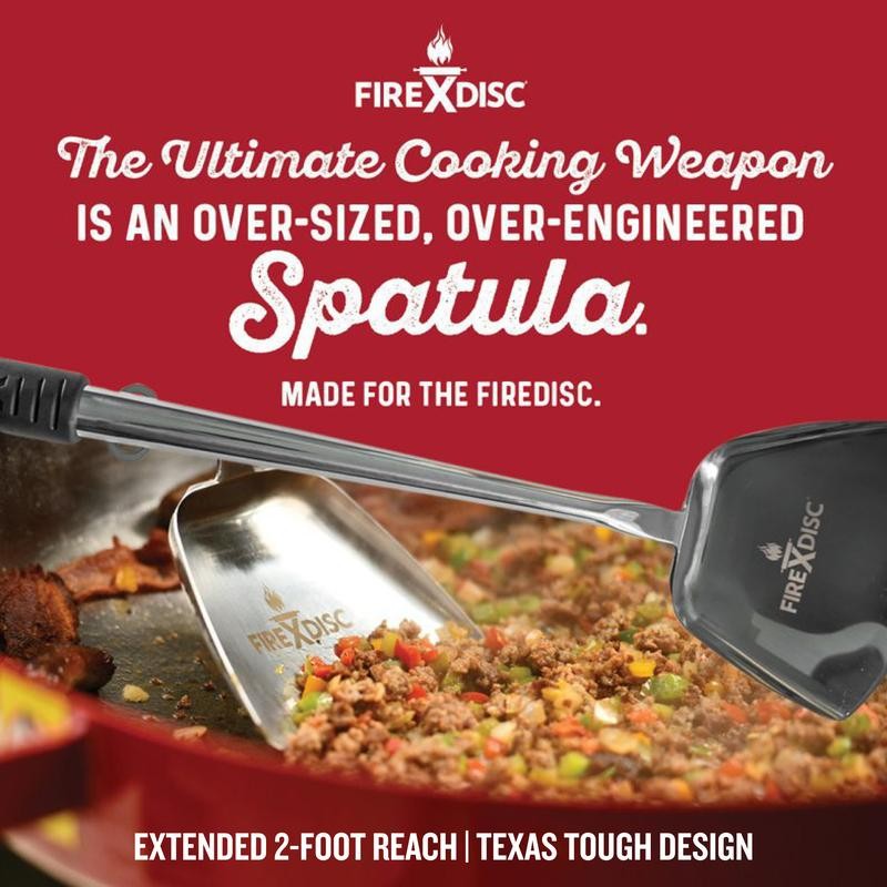 FIREDISC The FireDisc Spatula: Ultimate Cooking Weapon Stainless Steel Blade