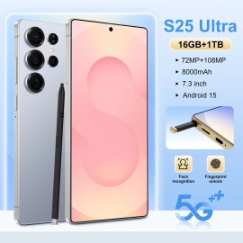 2025 NEW S25 ultra 5g Smartphone Mobile Phones Smart Phone S25 ultra Phonecolor: White, ram: 16g, storage capacity: 1TB, plug: EU