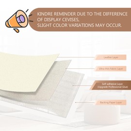 OAZ Self Adhesive Leather Repair Tape, 4X63 inch Leather Repair Patch for Furniture, Leather Repair Kit for Car Seats, Couch, Sofas, Chairs (Ivory)