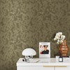 Mangoloo Thick Bronze Contact Paper Textured Metallic Peel Stick Wallpaper