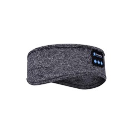 Wireless Bluetooth Sleeping Headband | Comfortable Sleep Headphones for Night Use, Soft Music & Meditation Headband with Built-in Speakers, Perfect for Side Sleepers, UK Compatible (Gray)