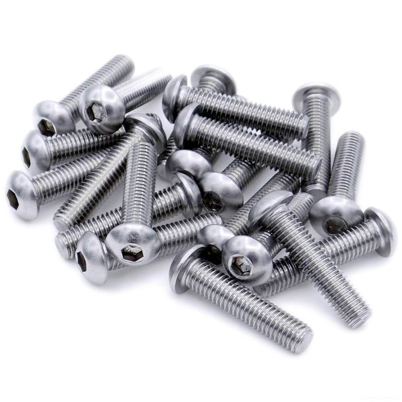 M8 (8mm x 12mm) Hex Socket Button Machine Screw (Bolt)