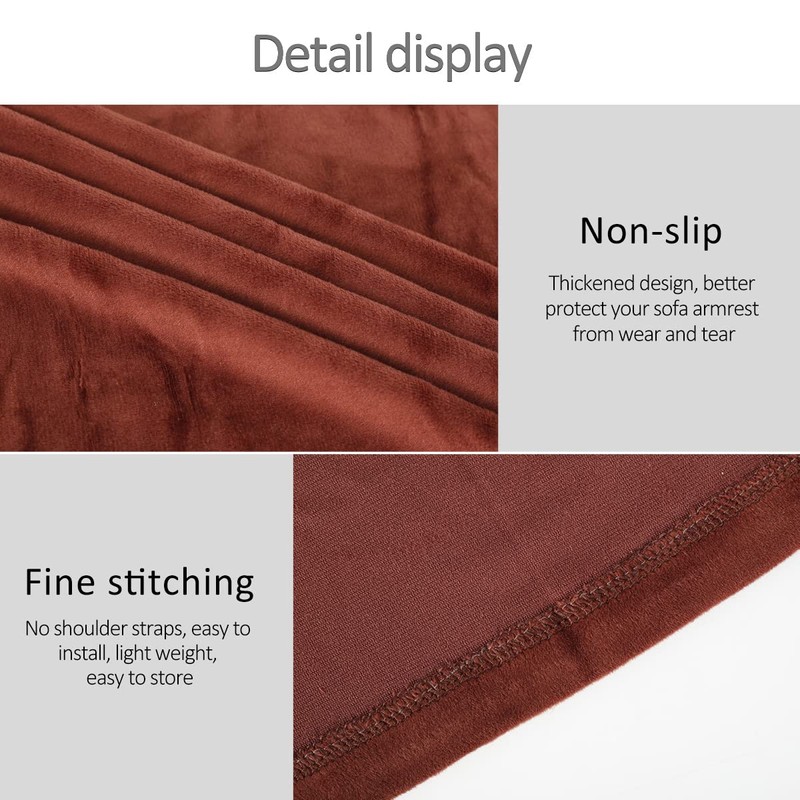 Armrest Covers 2pcs Universal Armchair Covers Non-Slip Sofa Armrest Protector