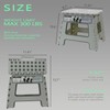 BEEANDEE 11" Folding Step Stool for Adults Kids Holds Up