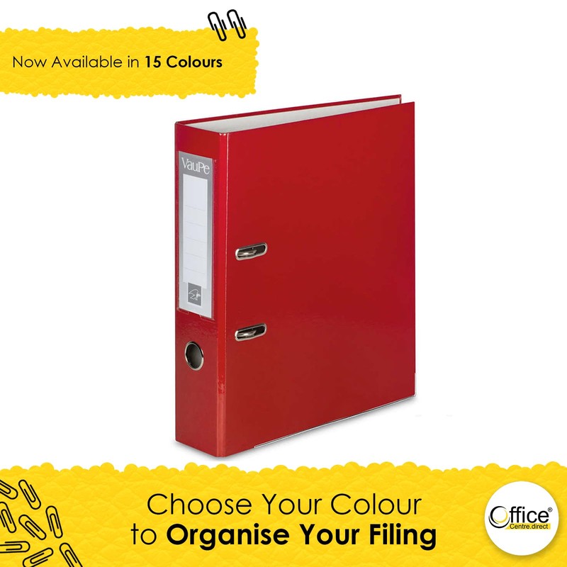 OFFICE CENTRE 1x Red A4 Large 75mm Lever Arch File