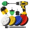 Tialero 8Pcs Drill Brush Attachment Set, 7Pcs 1/4in Power Scrubber