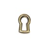Keyhole Insert Stamped Brass, 3/4" Tall