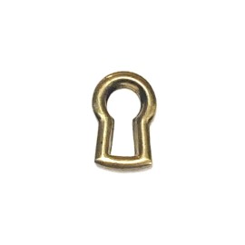Keyhole Insert Stamped Brass, 3/4" Tall