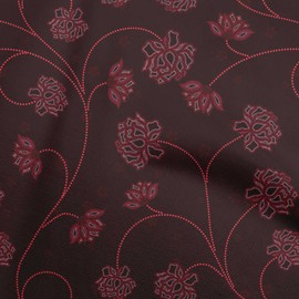 oneOone Velvet Red Fabric Floral Quilting Supplies Print Sewing Fabric by The Yard 58 Inch Wide