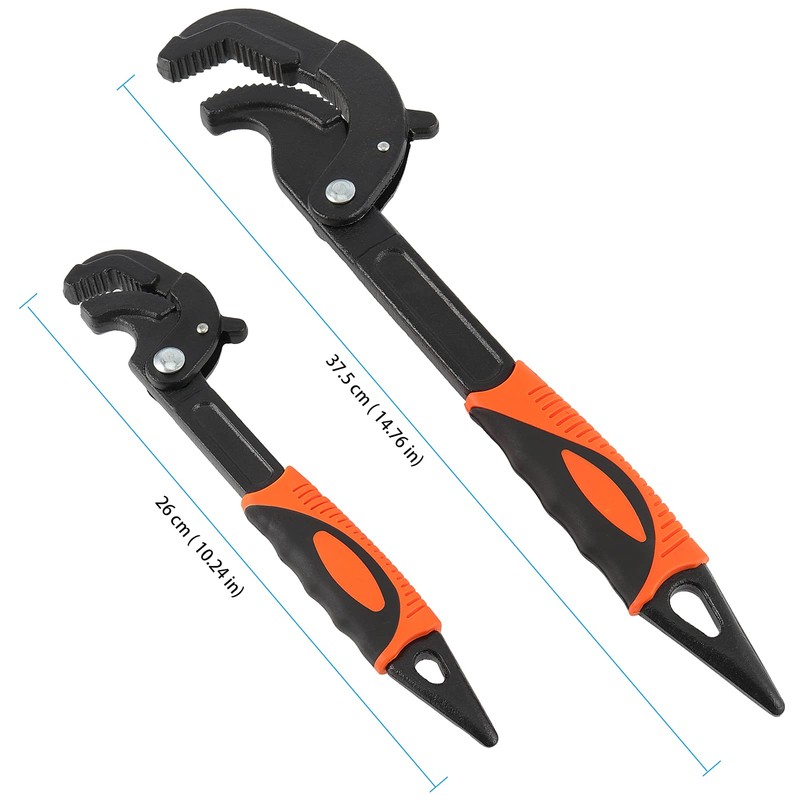 HOIGON 4 PCS 0.6''-2.4'' Multifunction Adjustable Wrenches, Self Adjusting Spanner,