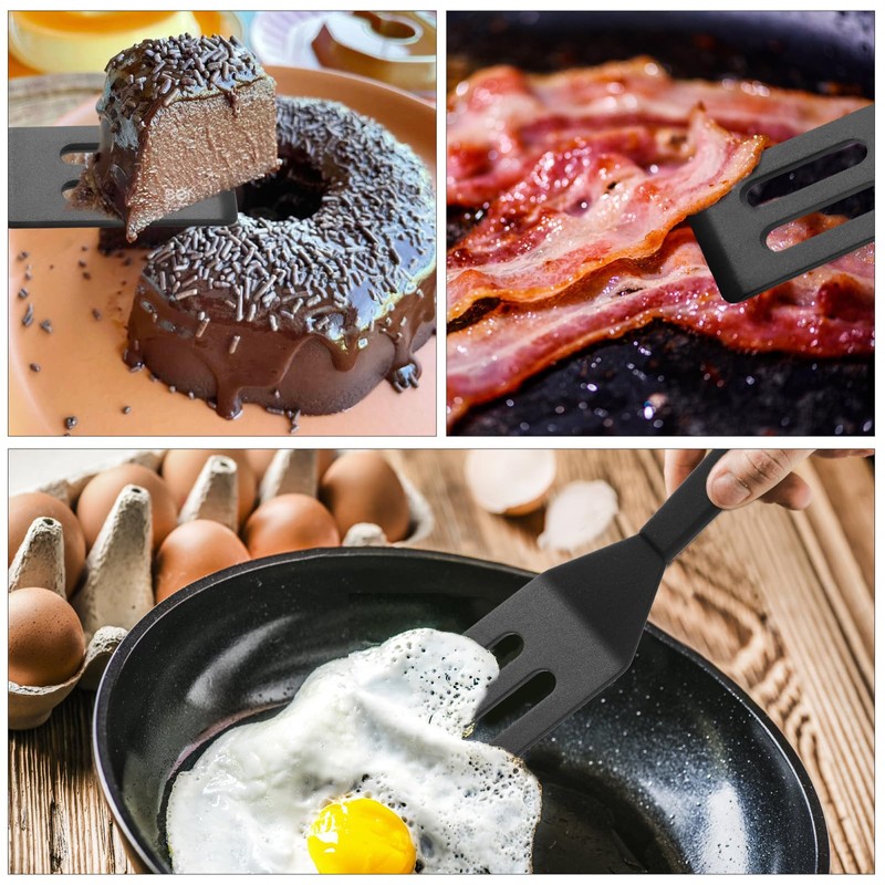 【2 Pack】Kunovo Small Spatula for Nonstick Cookware Mini Spatulas for