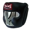 Twins Genuine Leather Headgear, Black, Medium