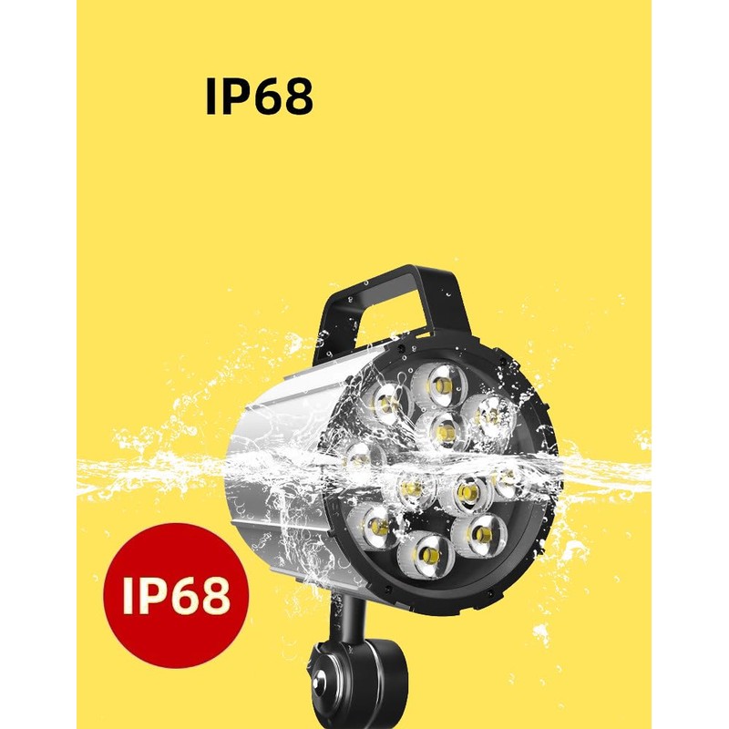 XUNDE 7W 110V-220V,IP67, Adjustable Multipurpose Worklight,LED Work Light for Lathe,