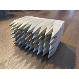 Unbranded Bundles of 50 6” Wood Stakes for Surveying, Construction, and Gardening Peg, Hub