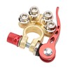 2PCS Car Battery Terminal 4 Way Positive Negative Copper Quick