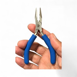 Hair Extension Fusion Pliers 5 Inch 3 Hole 4mm 3mm 2mm Micro Nano Ring Bead Closer Remover Tool Non Slip Handle Professional Salon Use MIRACLE