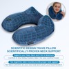 Keemall Inflatable Neck Pillow Airplane, Comfortable Inflatable Travel Neck Pillows