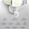 Onforu 90W 10000LM LED Motion Sensor Outdoor Lights, 4-Head Dusk