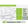 MEOZRI Bathroom Exhaust Fan with LED Light Ceiling Mount Ventilation
