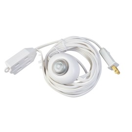 Woods 11203W 15ft. Extension Cord with Lighted Foot Switch, White