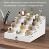 upcessory Cologne Organizer for Men, 5 Tier White Cologne Shelf,