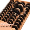Mink Lashes Fluffy 20 Pairs False Eyelashes 18mm Dramatic 3D