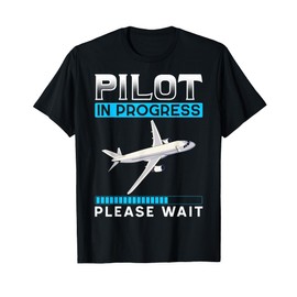 Futuro Pilota Aereo in Volo Aeroporto Copilota Regalo Pilota Maglietta