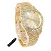Genkigold Gold Diamond Watch for Teen Boys - 43mm Roman