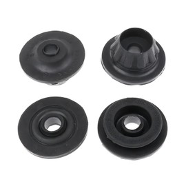Merdege 4 PCS Car Radiator Mount Bushing, Durable Rubber Shock #21506-4M400 & #21507-4M400 Compatible with Nisan Altima Cube NV200 Sentra Versa Pathfinder Rogue Murano (Black)