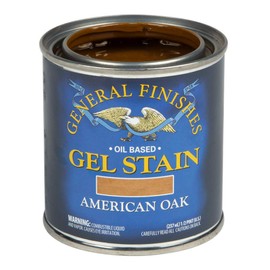 General Finishes Oil Base Gel Stain, 1/2 Pint, American Oak