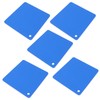 5pcs Silicone Pot Holders Mat Heat Resistant Anti Slip Square