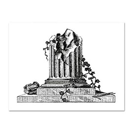 Broken Column Masonic Postcard