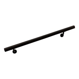 Aluminum Handrail Direct AHR 3' Handrail Section with Mounts - Dark Copper - Stair Handrail - USA Made Railing- Easy to Install Handrails for Outdoor & Indoor Stairs, Porch & Deck Stair Handrail