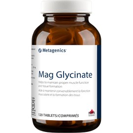 Metagenics Magnesium Glycinate - Highly Absorbable Magnesium Supplement for Muscle Function Maintenance* - Non-GMO, Gluten-Free - 120 Tablets