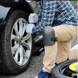 JAVIER.R WATCH DOCK 1 Paar professionelle Knieschoner für Bodenarbeit, Bau, Gartenarbeit, Elektriker, Schweißen, Mechaniker usw. Hergestellt aus EVA-Schaum mit verstellbaren elastischen Riemen.