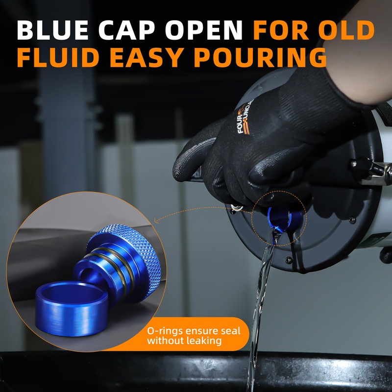 FOUR UNCLES 3L Brake Bleeder Vacuum Pump Kit - Pneumatic