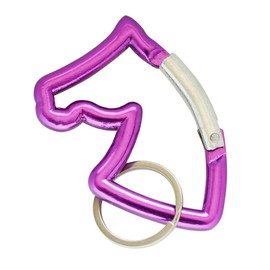 Mavota Horse Head Shape Aluminum Carabiner Keychain Key Chain Key Ring Suitable for Camping/Hiking/Fishing/Traveling