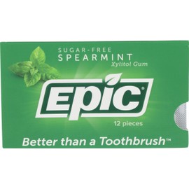 Epic Dental, Gum Xylitol Spearmint, 12 Count
