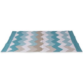 Sterzbachs 100% Cotton Kitchen Towels, 45 x 90 cm, Set of 2, 170 GSM, High-Quality Cotton Tea Towels, Dish Towels, Super Absorbent and Sustainable ZigZag - Blue