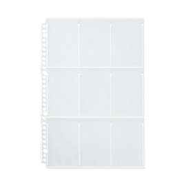 Mu-in Ryohin Pocket Selection Series Dedicated Refill A4 Wide for Instax Size 9 Pockets 10-Piece Set NAB76A3A