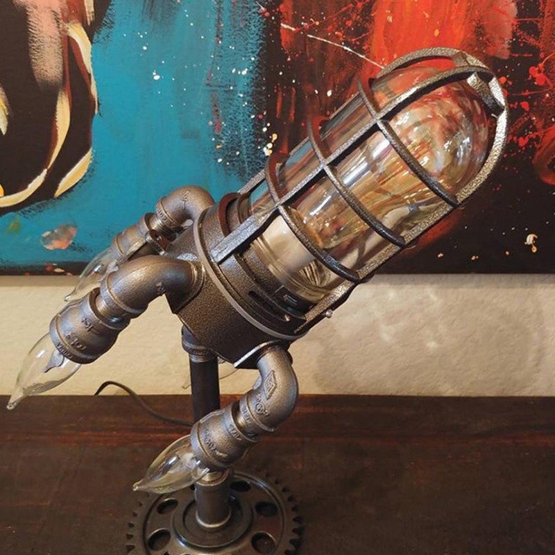 Steampunk Lamp Industrial Steampunk Lamp Night Light Home Decoration for