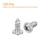 sourcing map ST4x10mm Phillips Pan Head Self-tapping Screw with Washer,