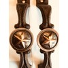 Generic BigTexas Set of 2 Rustic Cast Iron Western Star