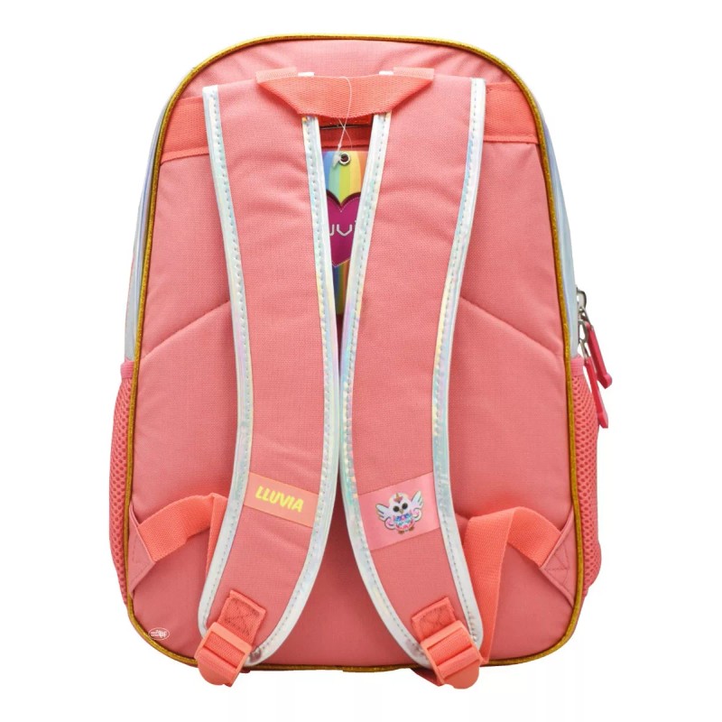 Lluvia Mochila Lechuza Peluche 3d Rosa Tornasol Primaria Lluvia Diseño