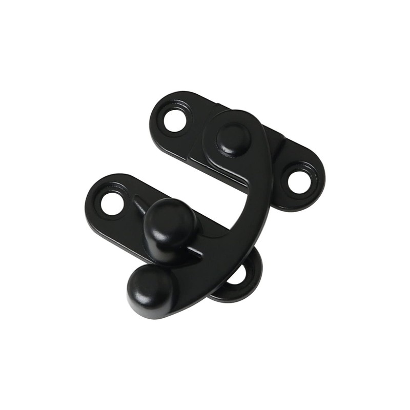 DGBRSM 2pcs Antique Hook Hasp Latch Black Padlock Hasp Hook