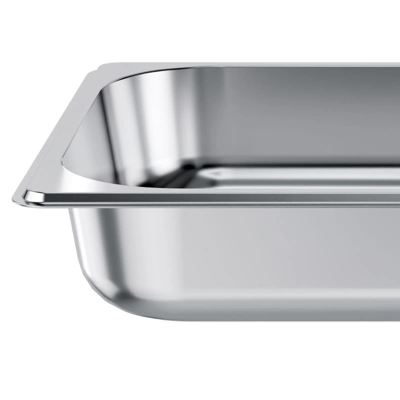 4 Pack 1/2 Size Stainless Steel Steam Table Pan 2.5