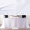 HEMEIREN White Tablecloth 100 x 145 cm (39 x 57