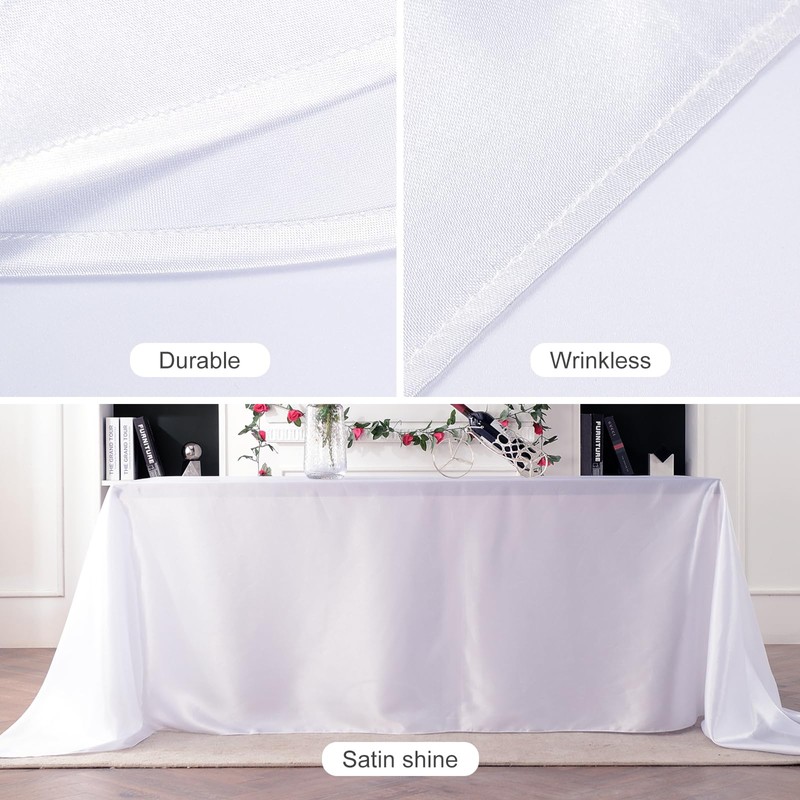 HEMEIREN White Tablecloth 100 x 145 cm (39 x 57