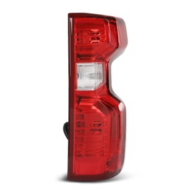 CNNELL Tail Light Assembly Rear Lights Red Lens Right Compatible with 2019-2021 Chevy Silverado 1500 Incandescent